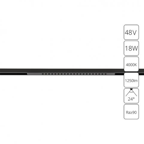 Магнитный трековый светильник Arte Lamp Optima 4000К A7267PL-1BK