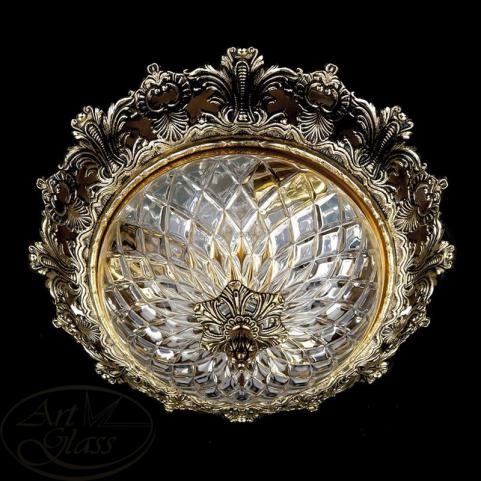 Потолочный светильник Art Glass CHARLIZE DIA 390 WHITE GOLD