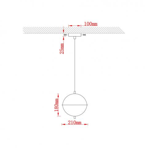 Светильник подвесной Arte Lamp Andromeda A2089SP-5GO