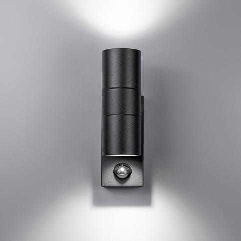 Настенный уличный светильник Arte Lamp Mistero с датчиком движения A3322AL-2BK