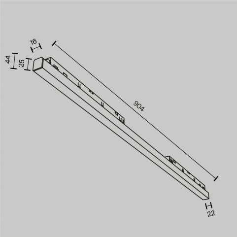 Трековый светильник Maytoni Technical Exility 2700-6000K Dim Smart Basis TR030-4-30W3K-WW-DS-W