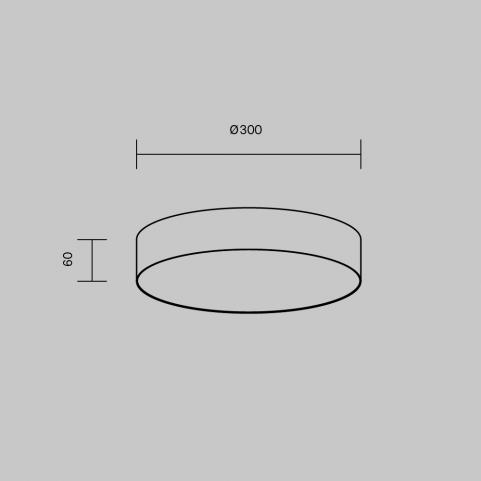 Потолочный светильник Maytoni Technical Ceiling 4000K Zon C032CL-36W4K-RD-W