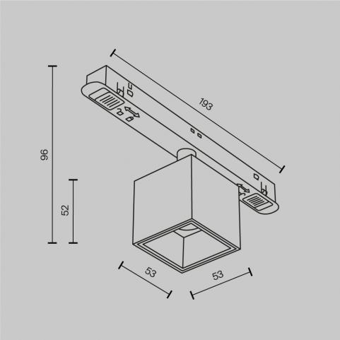 Трековый светильник Maytoni Technical Exility 4000K Alfa S TR133-2-7W4K-BS