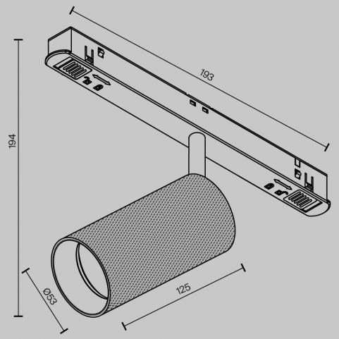 Трековый светильник Maytoni Technical Exility 3000K  Artisan TR097-2-12W3K-M-BMG