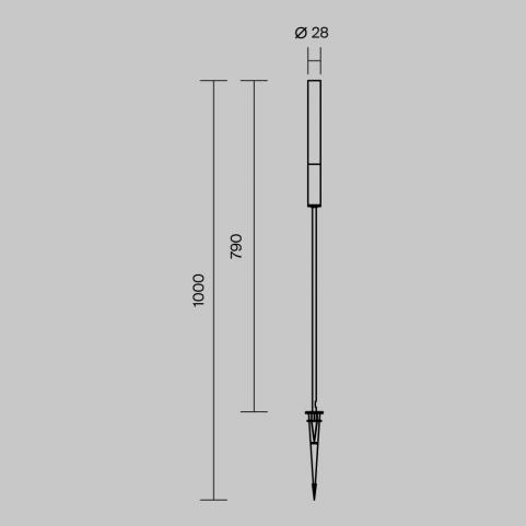 Уличный фонарь Maytoni Outdoor Flare  O487FL-L3GF3K1