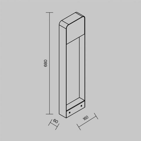 Уличный фонарь Maytoni Outdoor Porte  O481FL-L7B3K