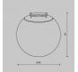 Трековый светильник Maytoni Luna 3000K TR125B-10W3K-B