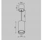 Подвесной светильник Maytoni Technical Vol P100PL-20W4K-B