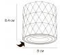 Накладной светильник Arte Lamp Fang   A5559PL-1BK